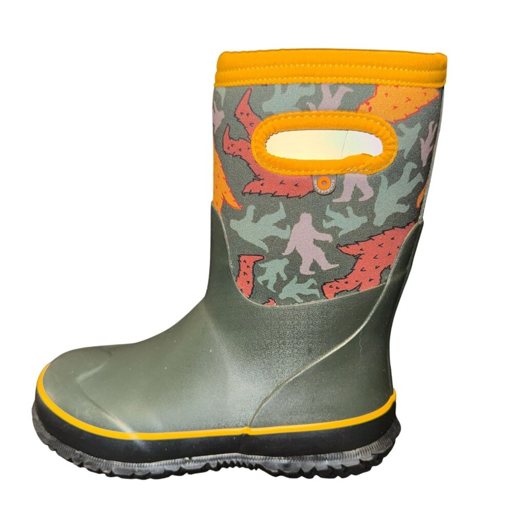 NWT Bogs Stomper Grasp Bigfoot Waterproof Snow Boots Big Boys 2 -22 F Green - Picture 5 of 10